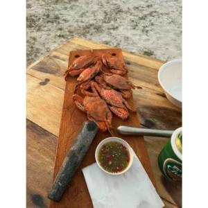 Freshly caught crab