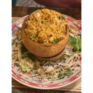 Fried coconut rice